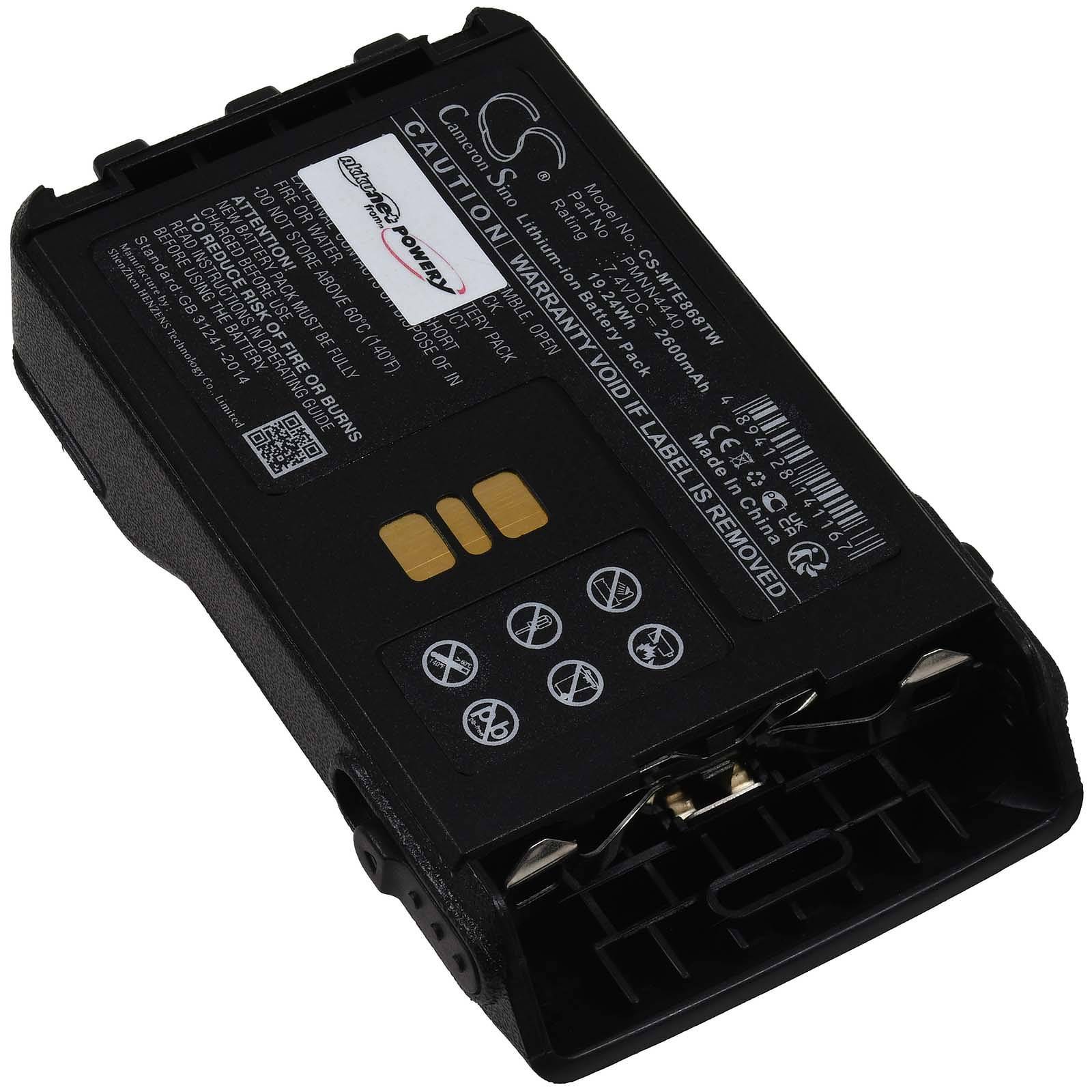 XXL-Akku passend für Funkgerät Motorola DP3441, 7,4V, Li-Ion-1
