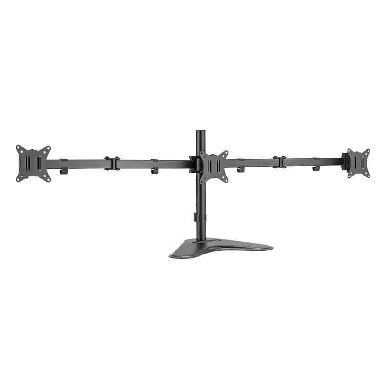 LogiLink Dreifach-Monitorhalterung, Standfuß, schwarz-5