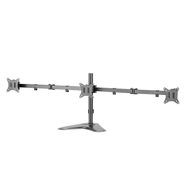 LogiLink Dreifach-Monitorhalterung, Standfuß, schwarz-3