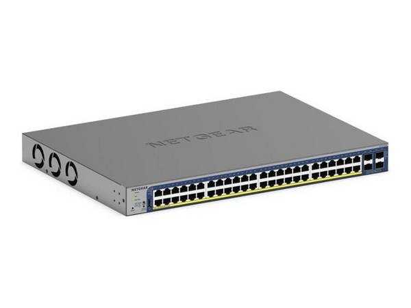 GS752TX-300EUS - Netgear S3300-52X V3 Switch, L3 Lite, 48x 10/100/1000 + 4x SFP+, Desktop, Rack Montier (380W)