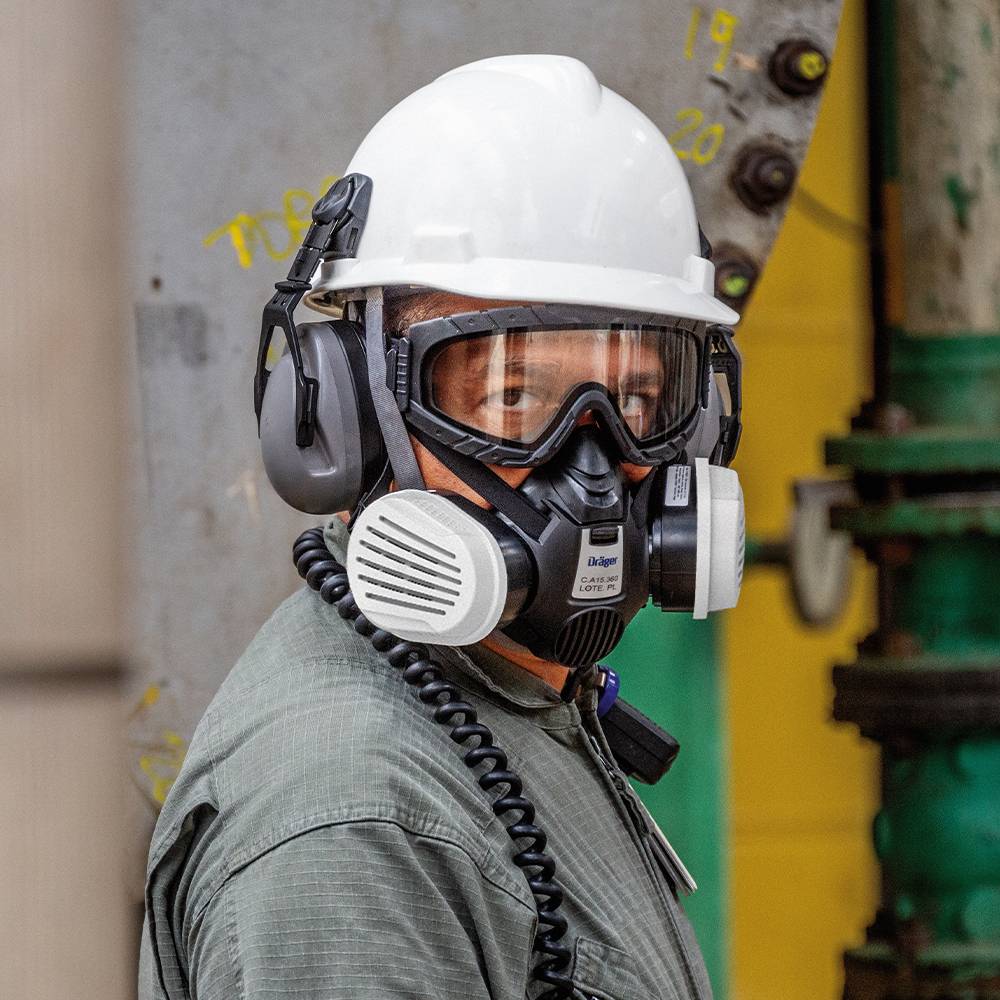 Dräger Atemschutzmaske Halbmaske X-plore 3500 mit Bajonettverschluss-3