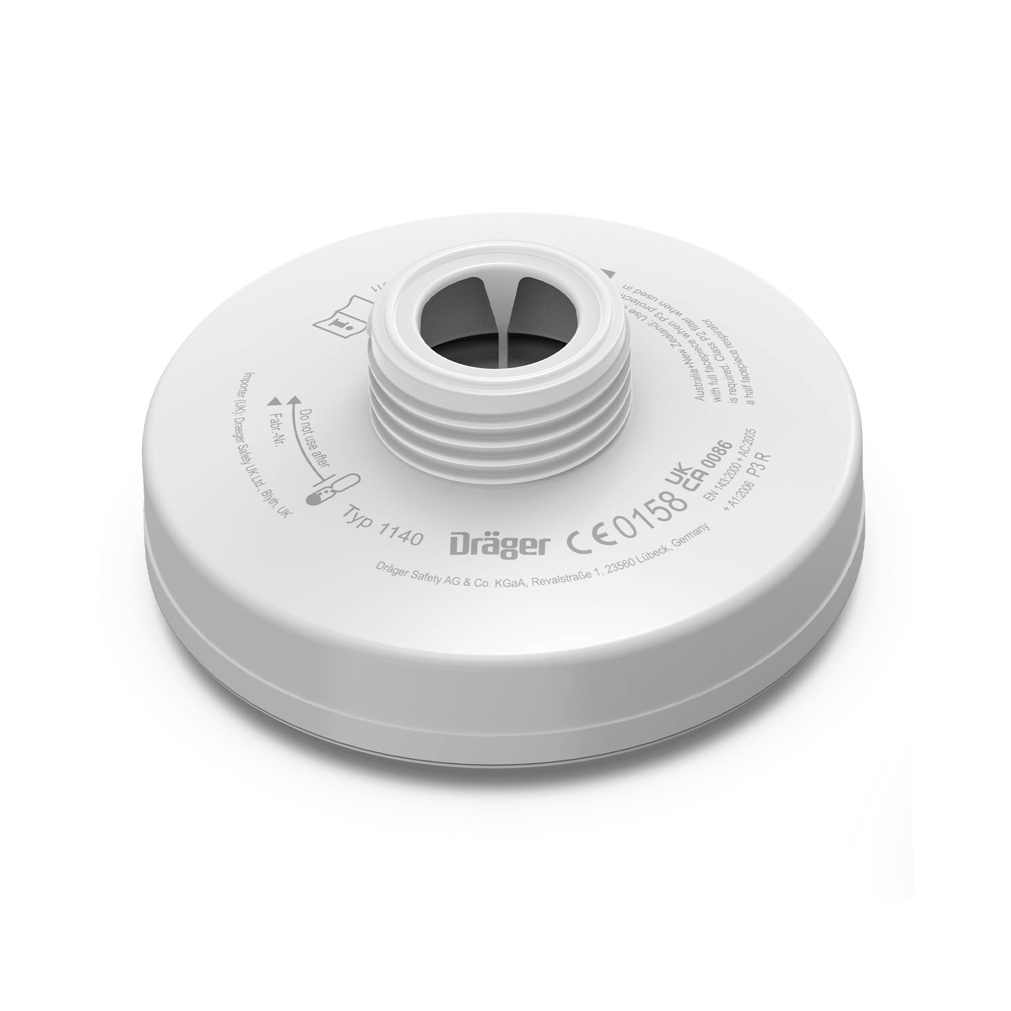 Dräger Atemschutz Partikelfilter 1140 P3 mit Rd40 Anschluss-0
