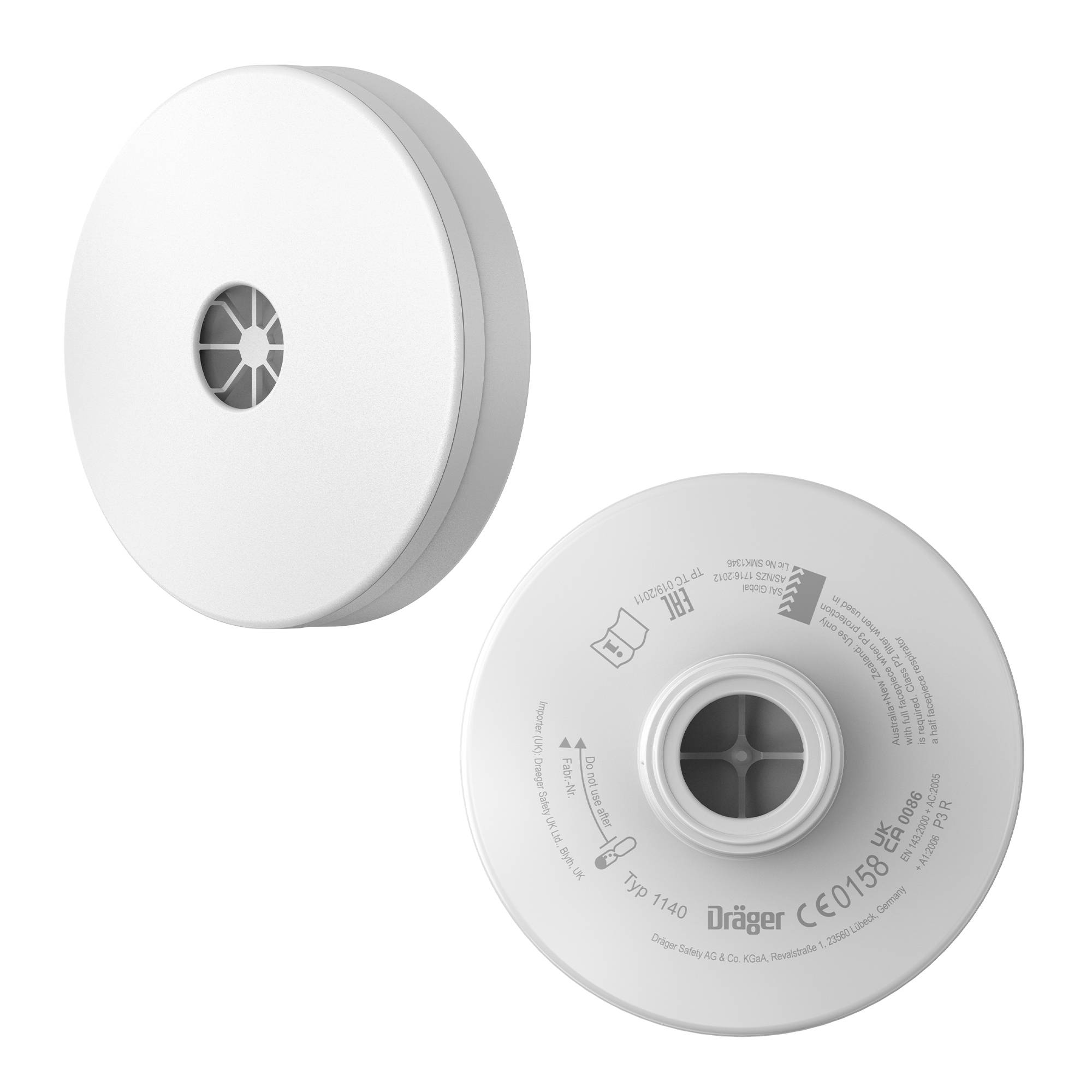 Dräger Atemschutz Partikelfilter 1140 P3 mit Rd40 Anschluss-1