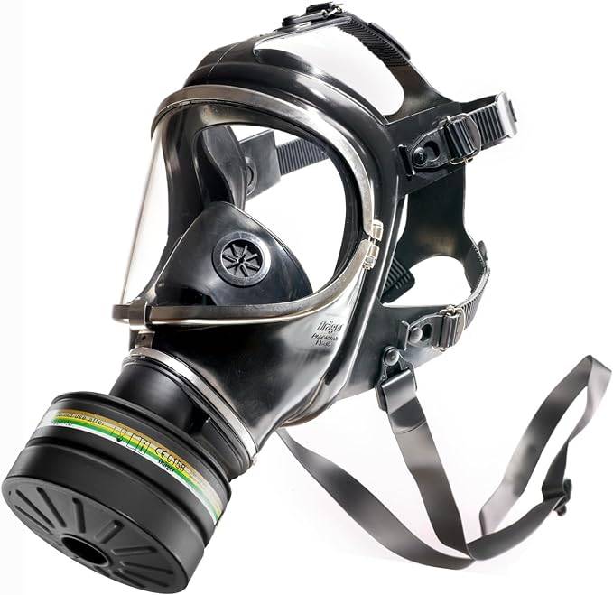 Dräger Gasmaske Atemschutzmaske Vollmaske Panorama Nova RA ABEK2 P3 RD NBC Filter-0