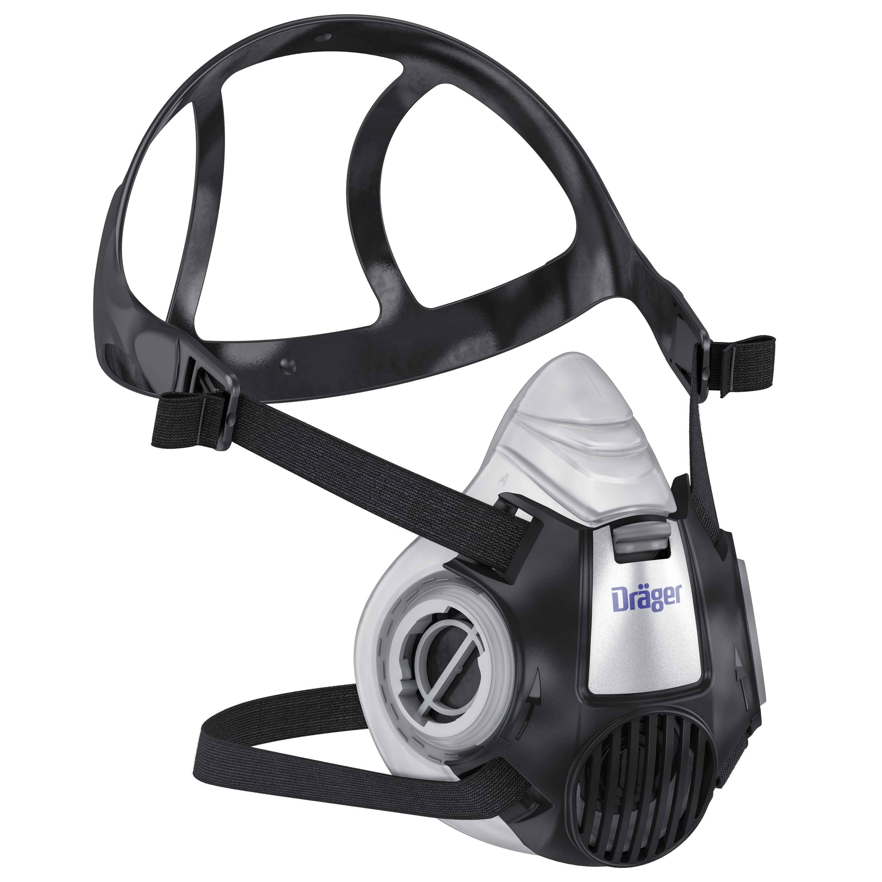 Dräger Atemschutzmaske Halbmaske X-plore 3300 Bajonettverschluss Maske-0