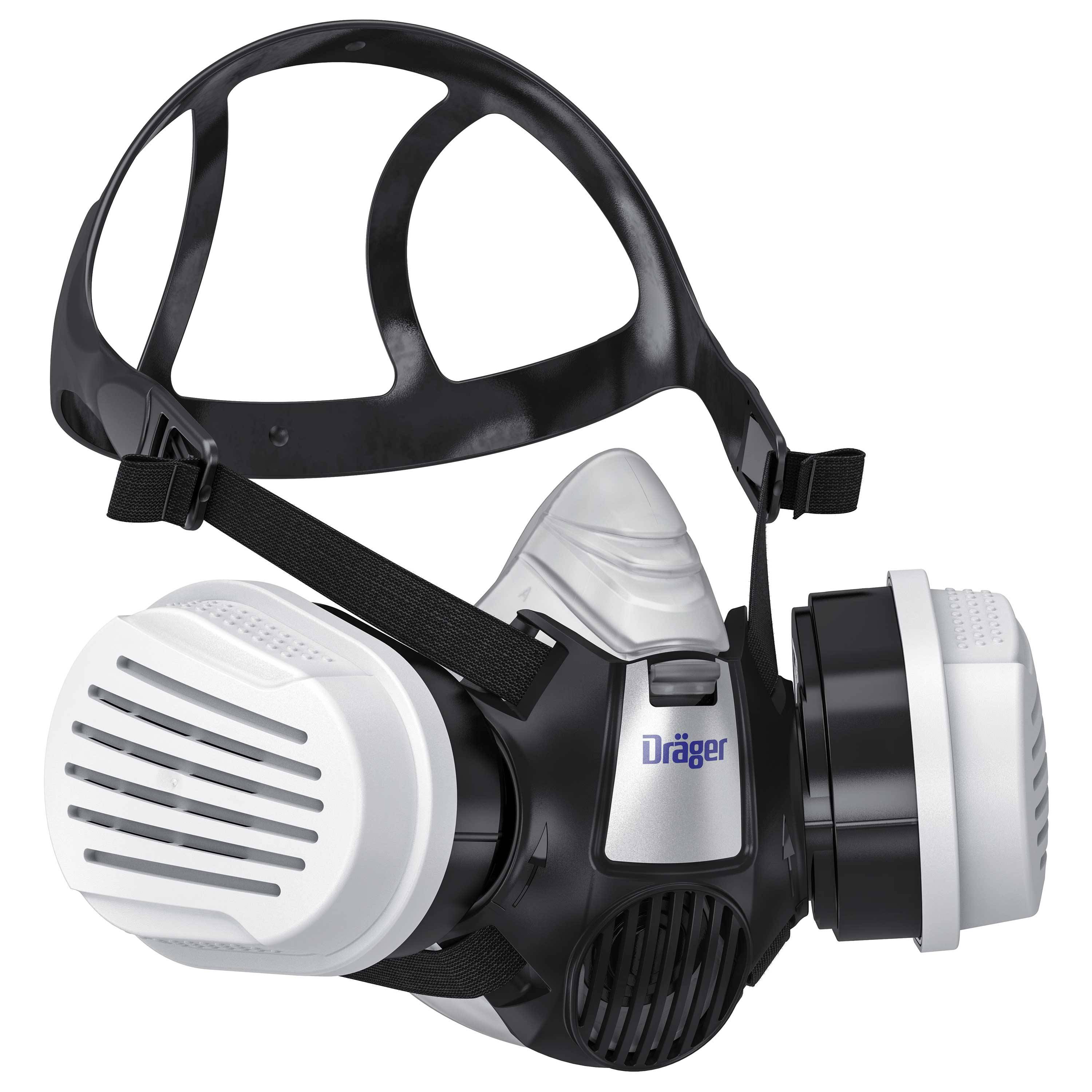 Dräger Atemschutzmaske Halbmaske X-plore 3300 A2 P3 Lackierermaske und Staubmaske-0
