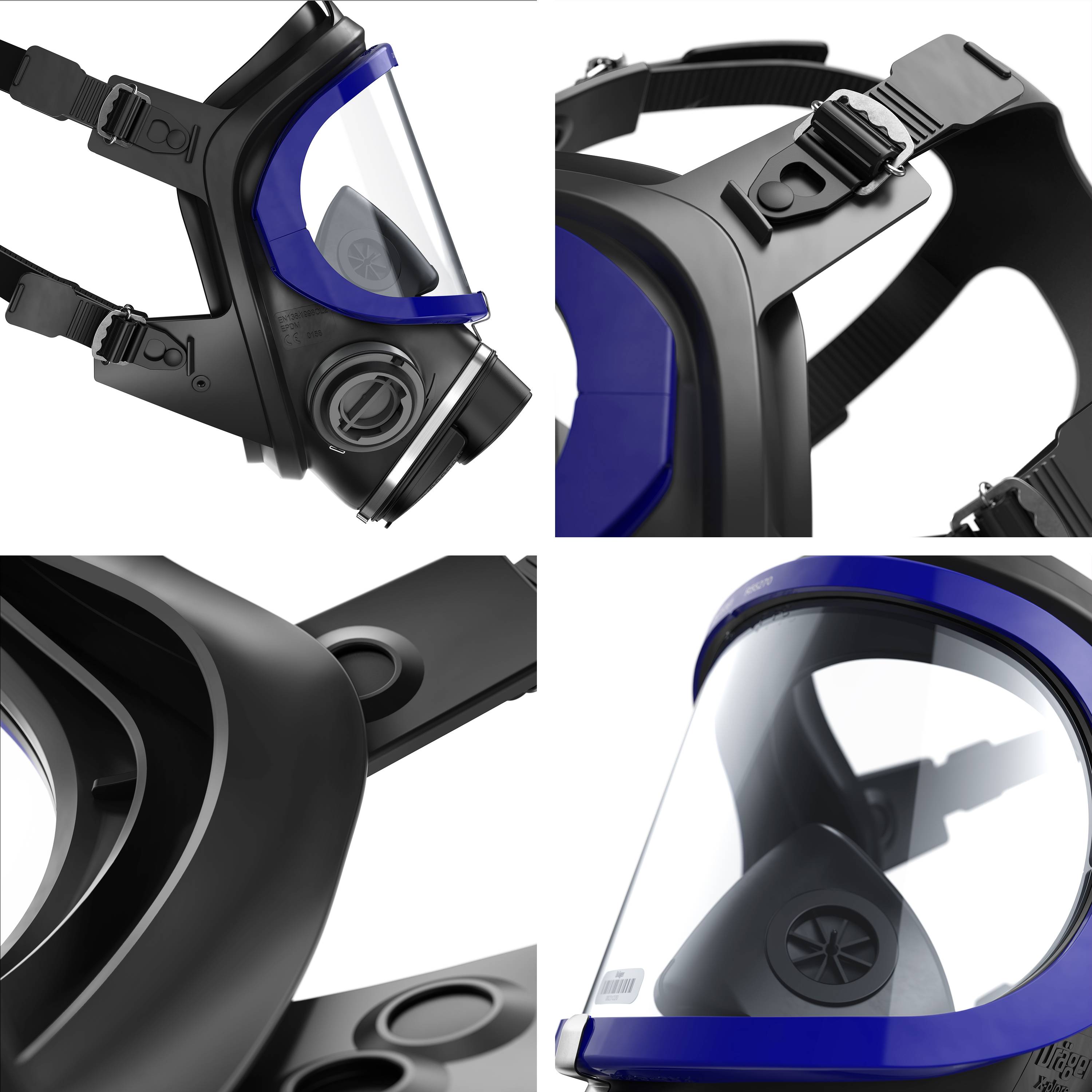 Dräger Atemschutzmaske Vollmaske X-plore 5500 mit Bajonettverschluss-2