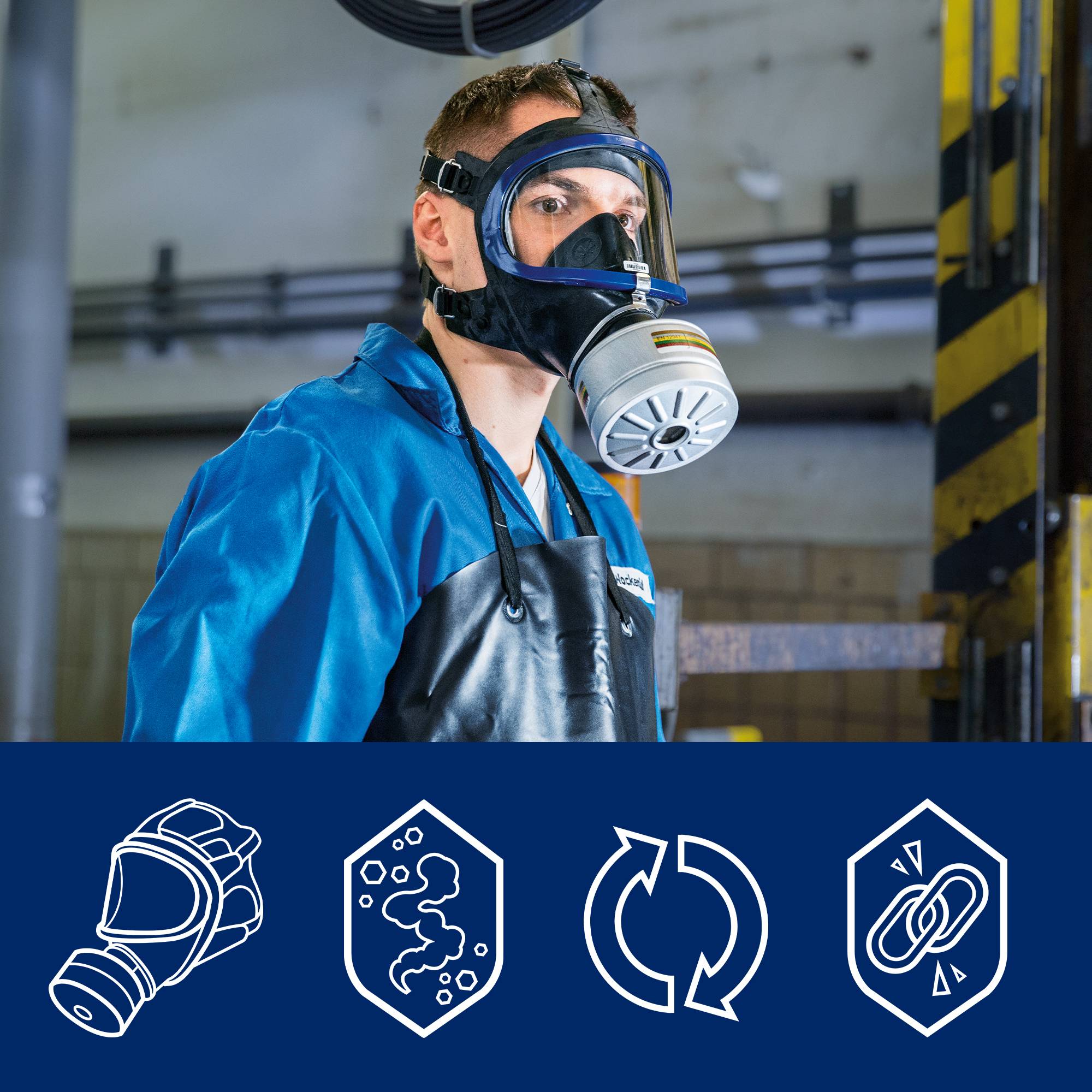 Dräger Atemschutz Kombinationsfilter 1140 A1B2E2K1 Hg NO P3 R D / CO Gasfilter Partikelfilter mit Rd40 Anschluss-3