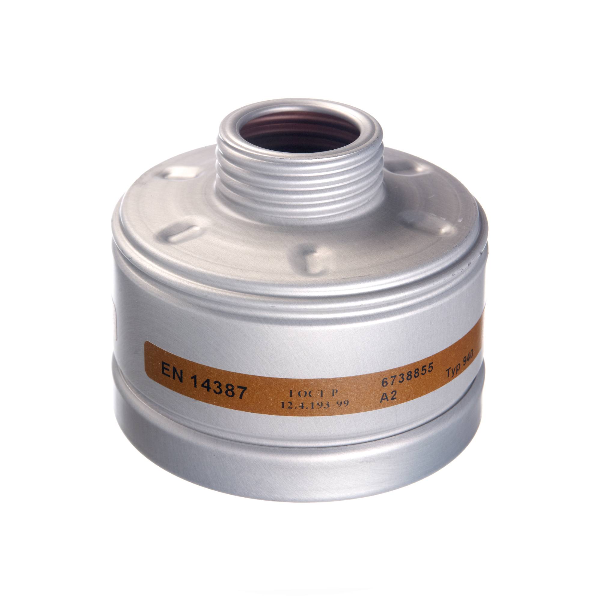 Dräger Gasfilter Gasmasken Filter 940 A2 mit RD40 Anschluss-0