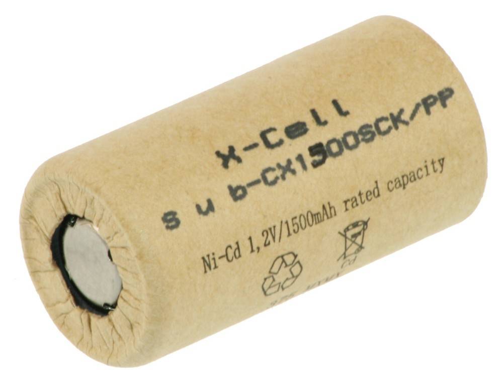 Hückmann Akku Ni-Cd 1,2V Sub-C X1500SCK/PP-0