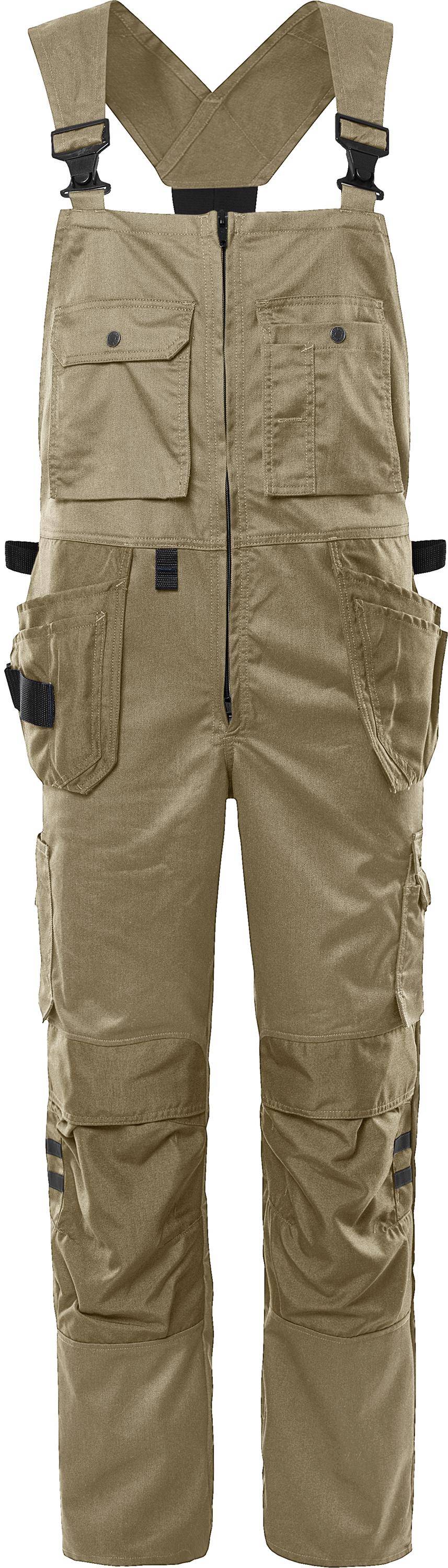 FRISTADS 300978-210 Green Handwerker-Latzhose 41 GS25 Gr.C62 Khaki-0