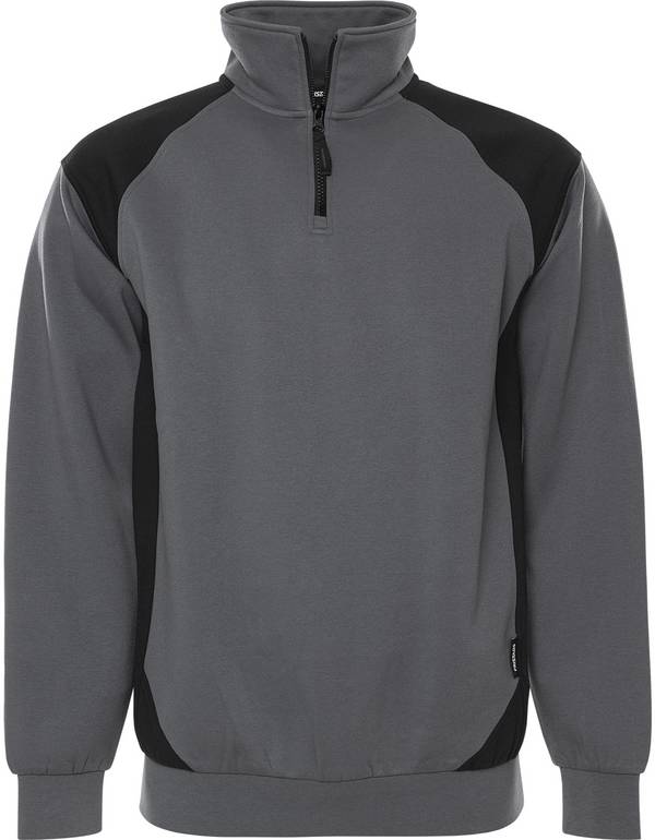 FRISTADS 300511-896 Sweatshirt 7048 GSM  Gr.3XL Grau/Schwarz