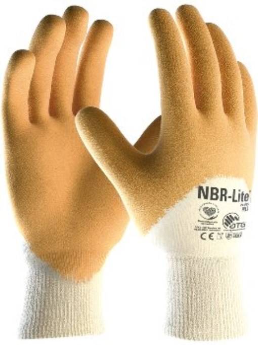 ATG® 2571 Gr. 7 NBR-Lite® Nitril-Handschuhe (24-985 HCT), SB-Verpackung beige/ge-0