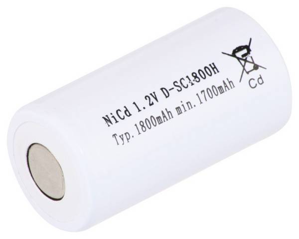 Hückmann Akku 1,2V Sub-C D-SC1800H