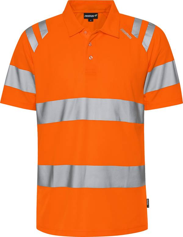 FRISTADS 301022-230 High Vis Green Funktions-Poloshirt Kl.3 7861 GPST  Gr.S Warn