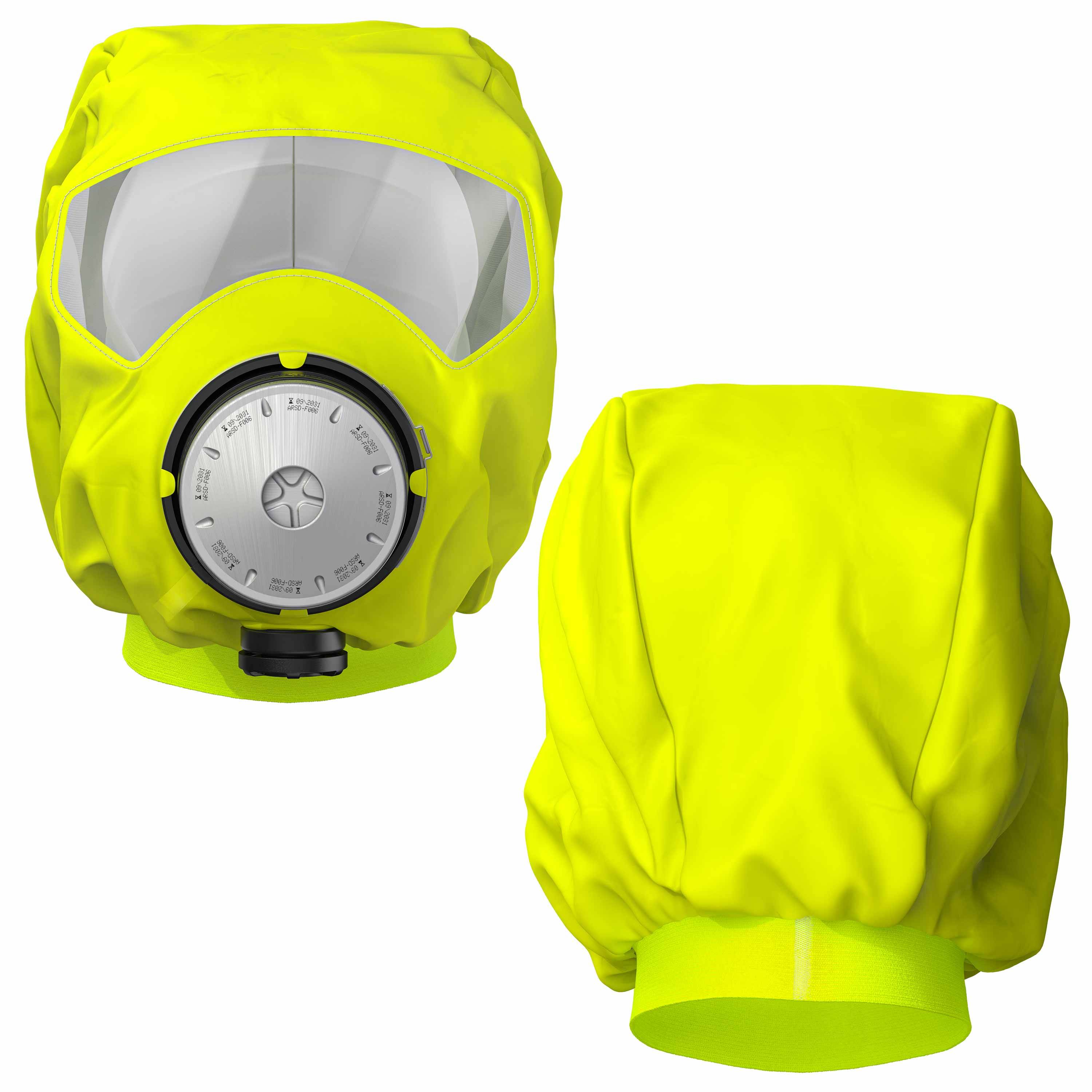 Dräger Brandfluchthaube PARAT 5530 Fluchthaube mit CO-P2 Filter Kohlenmonoxid Filter - Hardcase-4