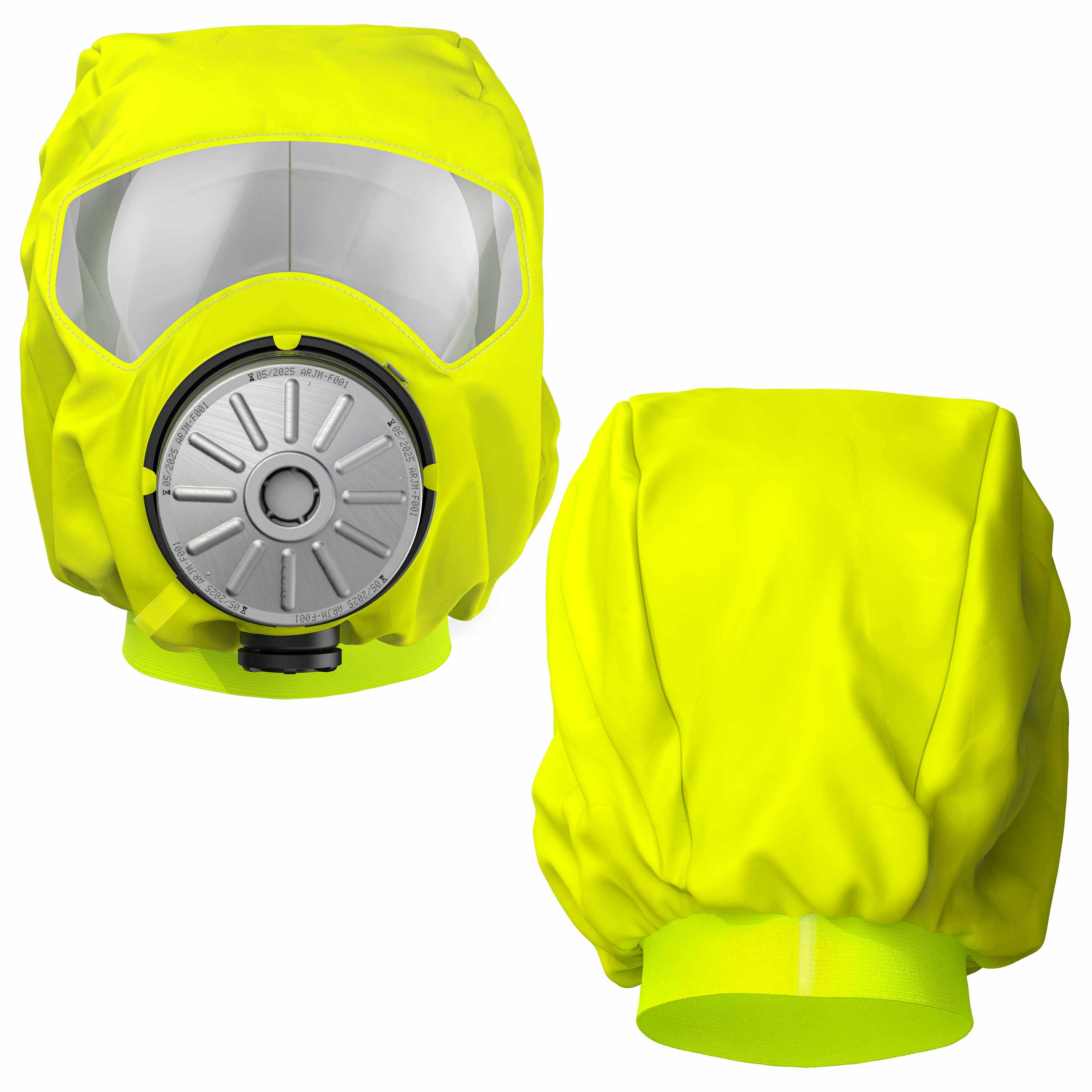 Dräger Brandschutzhaube PARAT 7520 mit ABEK CO P3 Fluchthaube Rettungshaube Filter Kohlenmonoxid Filter-2
