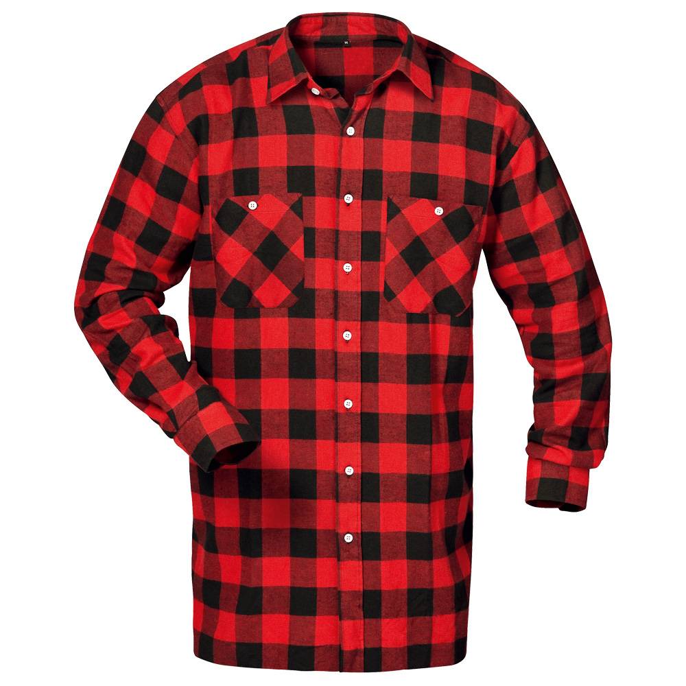 Gr .3XL (47/48) *SONORA* FLANELL-HEMD, ROT/SCHWARZ KARIERT rot *SONORA* FLANNEL-0