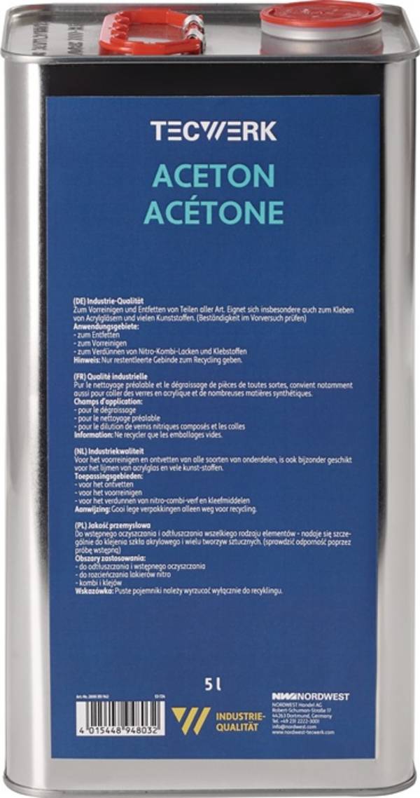 Aceton 5l Kanister TECWERK