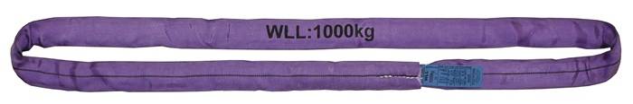Rundschlinge DIN EN 1492-2 Umfang 3m violett Tragf.einf.1000kg TECWERK-0