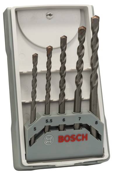 Bosch Betonbohrer CYL-3 Set Silver Percussion 5tlg. 5 - 8 mm - 2607017081-0