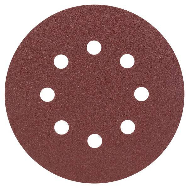 Schleifblatt-Set für Exzenterschleifer, 8 Löcher, 125 mm, K 80, 25er-Pack-0