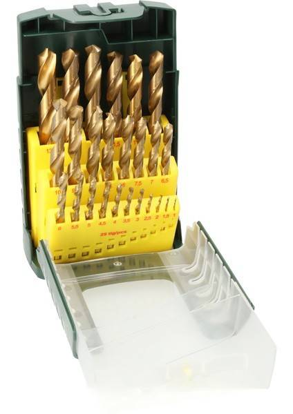 25-teiliges HSS-TiN-Metallbohrer-Set-0