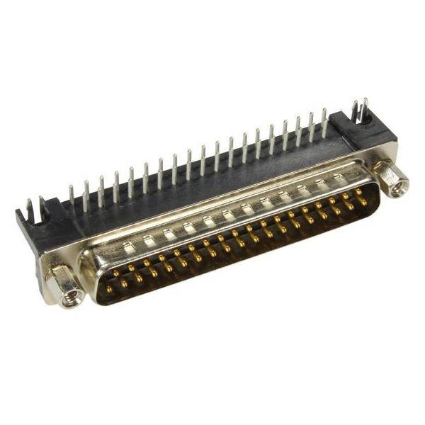 Harting 09684637813 D-Sub Messerleiste 37pol. gewinkelt mit Rastclip-0