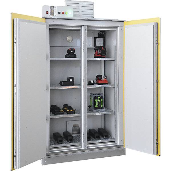 Akku-Sicherheits-Lagerschrank SiS Li-Ion 90 Safe Pro ohne Brandunterdrückungssystem HxB 2250 x 1212 mm. Lacont-0