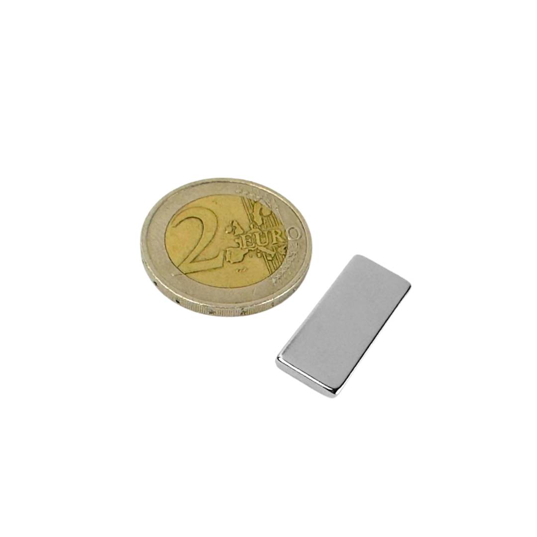 20 Stück Neodym Magnet 25mm x 8mm x 2mm Supermagnete hohe Haftkraft Quadermagnete-3