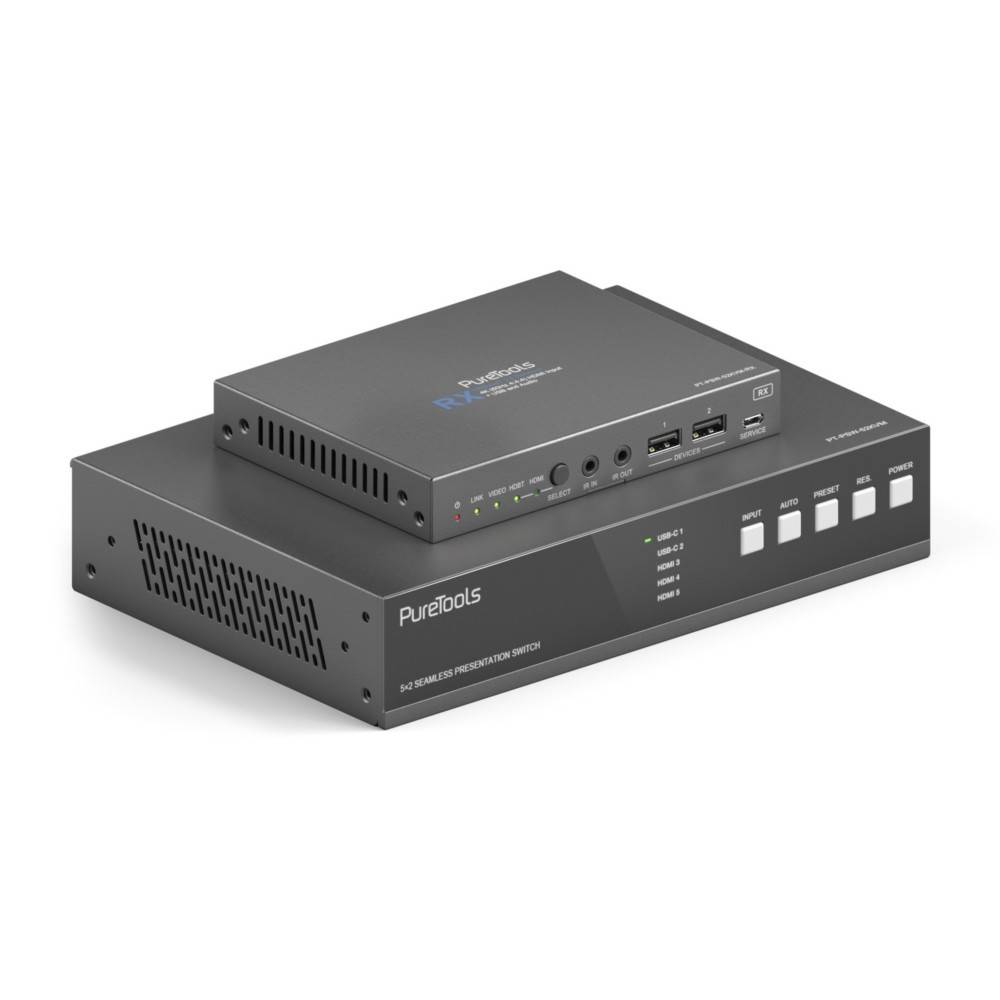 PureTools USB-C KVM-Switcher PT-PSW-52KVM-0