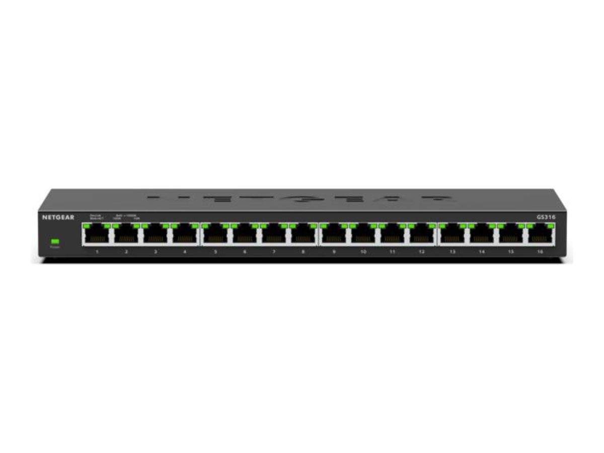 Netgear GS316v3 - Switch - unmanaged - 16 x 10/100/1000-0