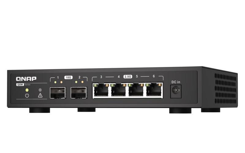QNAP QSW-2104-2S - Switch - unmanaged - 2 x 10 Gigabit SFP+ + 4 x 2.5GBase-T-8