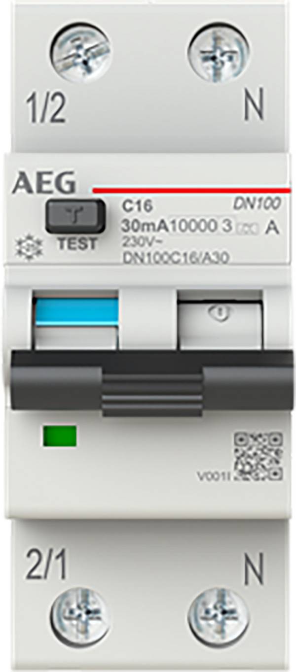 BUSCH JAEGER FI/LS-Schalter DN100C16/A30 1P+N Typ A C 16A 30mA 10kA