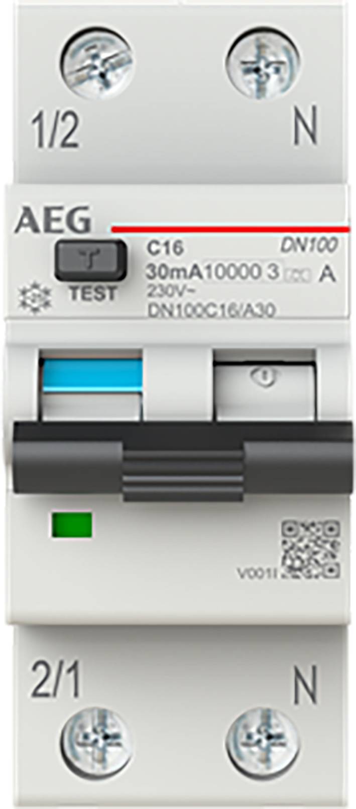 BUSCH JAEGER FI/LS-Schalter DN100C16/A30 1P+N Typ A C 16A 30mA 10kA-0