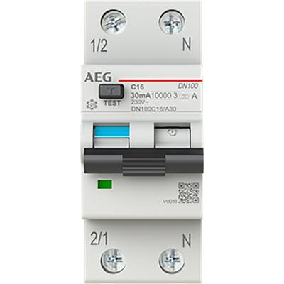 BUSCH JAEGER FI/LS-Schalter DN100C16/A30 1P+N Typ A C 16A 30mA 10kA-0