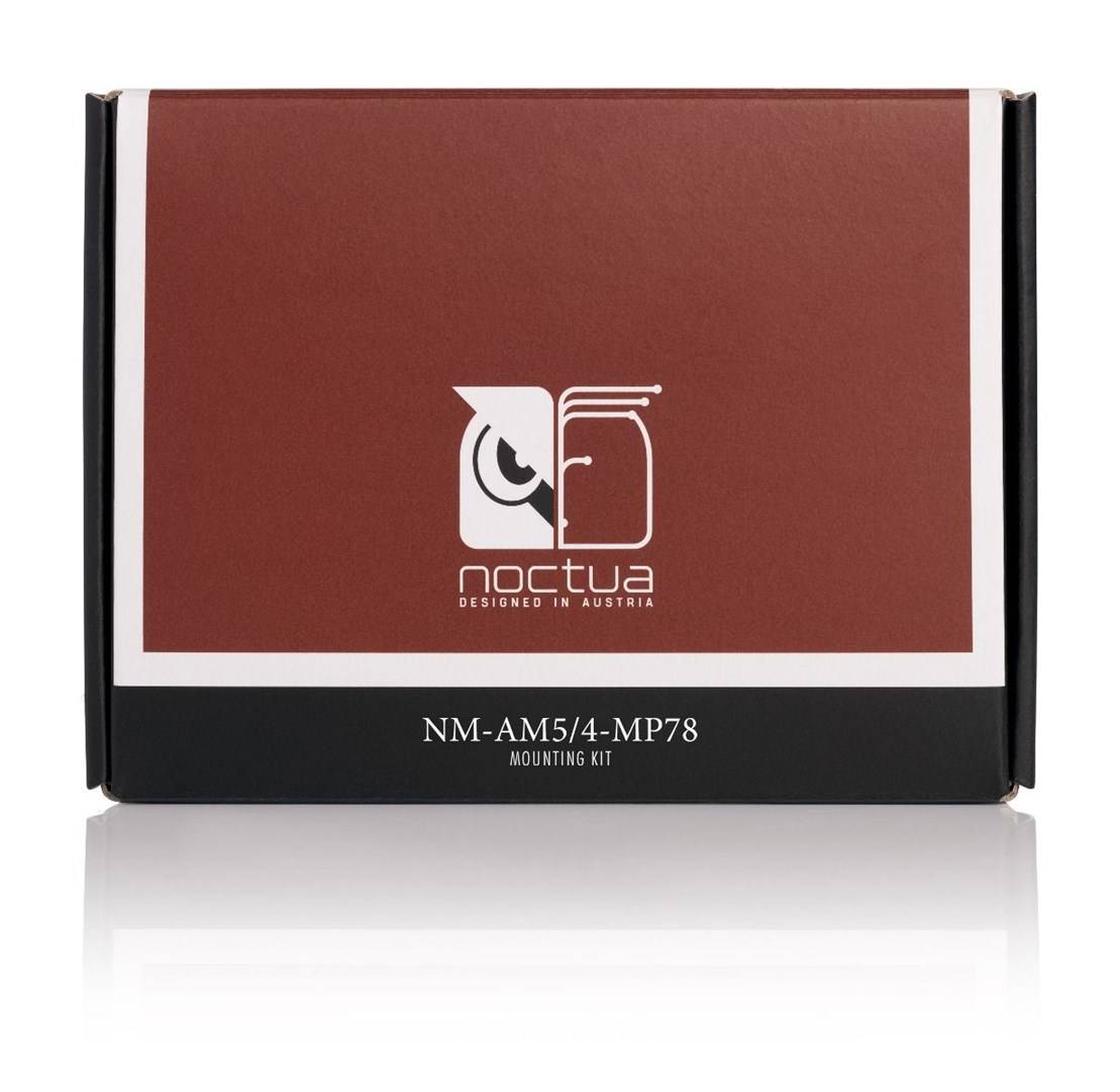 Noctua NM-AM5/4-MP78, Montageset, Chrom, Schwarz, Socket AM4, Buchse AM5, Noctua NH-U14S, NH-U12A, NH-U12S, NH-U12S chro-1