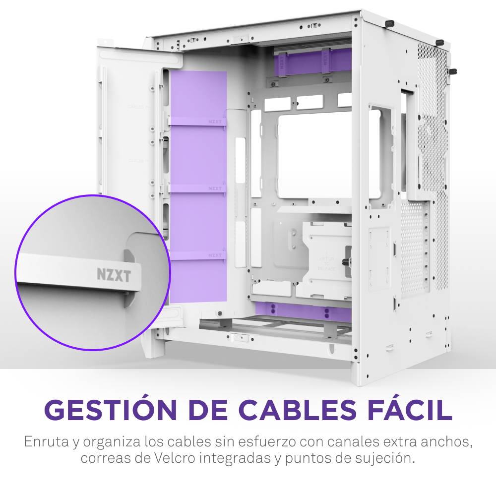 NZXT H9 Flow - Mid tower - E-ATX - Seitenteil mit Fenster (gehärtetes Glas)-1