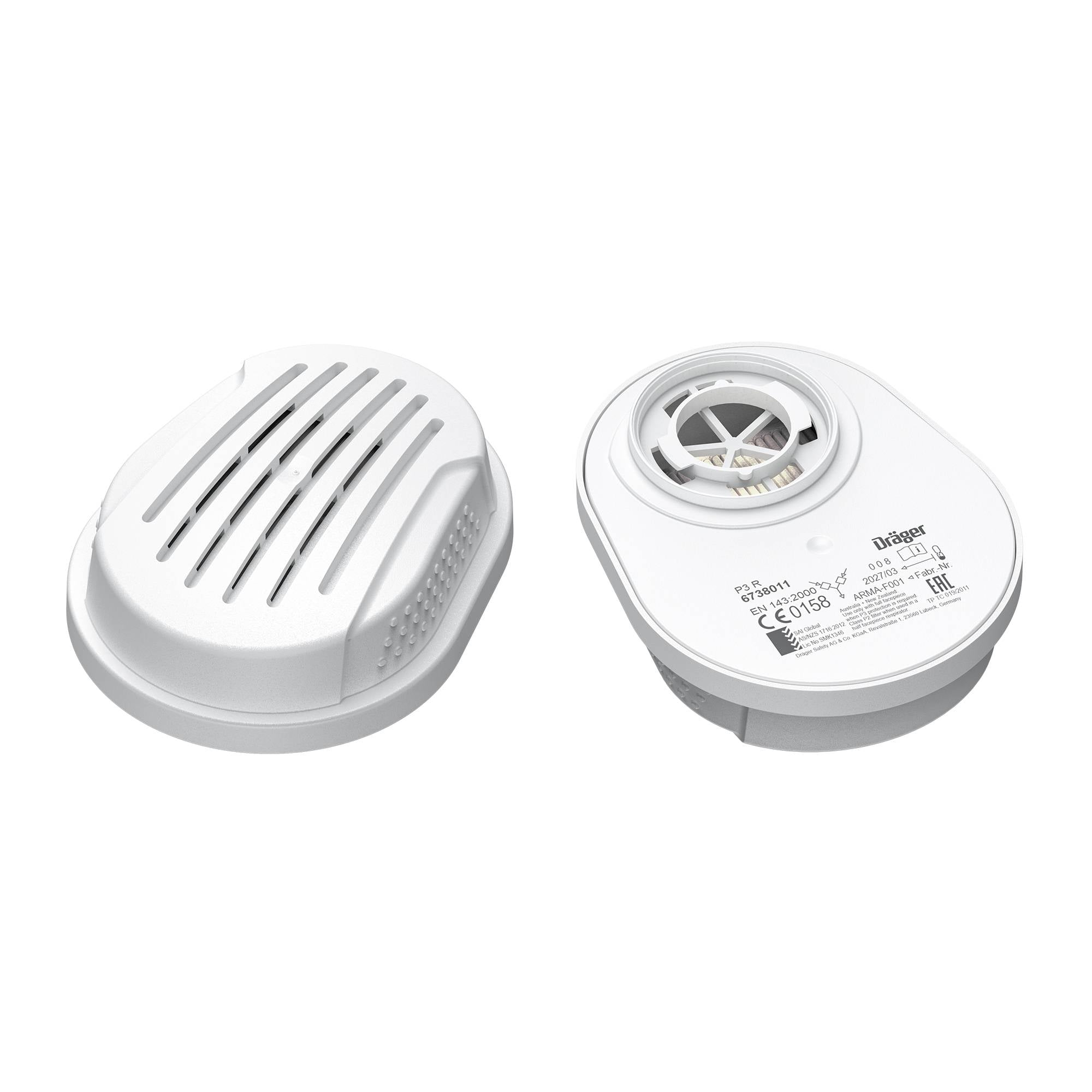 Dräger Atemschutz Partikelfilter Bajonett Pure P3 für X-plore 3300 3500 und 5500 Reihe-0