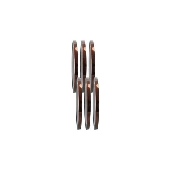6 x selmundo 911, Polyimid Klebeband Kapton Isolierband / Hitzebeständiges Hochtemperaturband 5mm x 33m