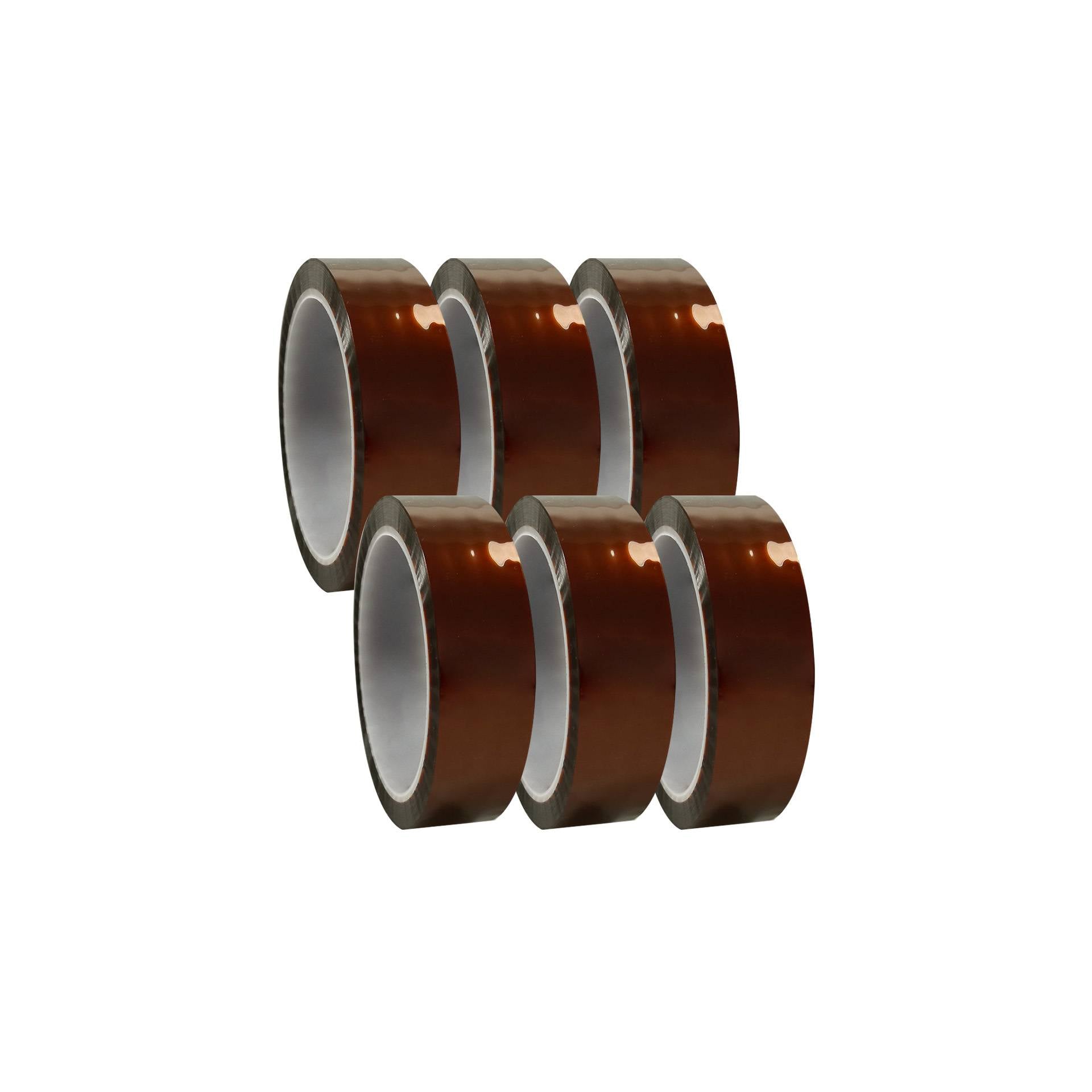6 x selmundo 911, Polyimid Klebeband Kapton Isolierband / Hitzebeständiges Hochtemperaturband 30mm x 33m-0