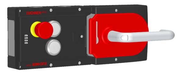 Euchner MGB-L2H-ARA-R-121238, Zuhalteset MGB-L2H-AR, Magnetkraft mit 2 Taster, Not-Halt, P/n: 121238