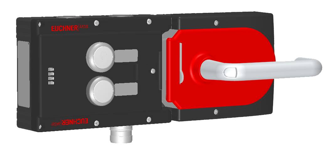 Euchner MGB-L2H-ARA-R-121112, Zuhalteset, Magnetkraft mit 2 Taster, inkl. Beschriftungsträger, P/n: 121112-0