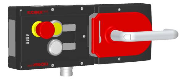 Euchner MGB-L2H-ARA-R-110615, Zuhalteset, Magnetkraft mit 2 Taster, Not-Halt, Beschriftungsträger, P/n: 110615