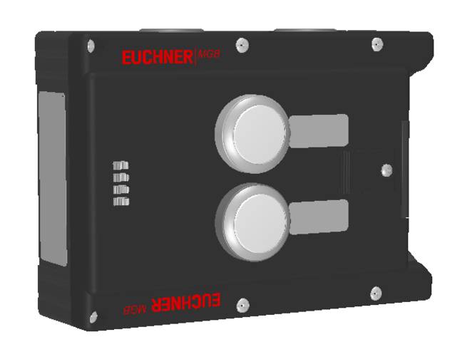 Euchner MGB-L2-ARA-AL2A1-M-R-121172, Zuhaltemodul, Magnetkraft mit 2 Taster, inkl. Beschriftungsträger, P/n: 121172-0