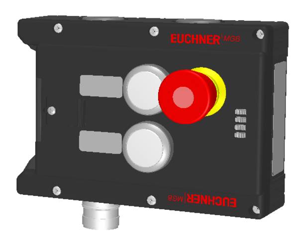 Euchner MGB-L1-APA-AB6A1-S1-L-117068, Zuhaltemodul, Federkraft mit 2 Taster, Einklebesch., P/n: 117068-0