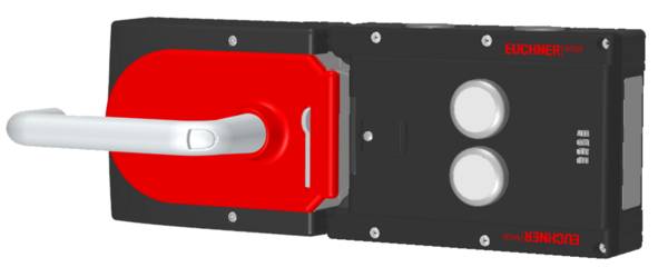 Euchner MGB-L1H-ARA-L-121068, Zuhalteset, Federkraft mit 2 Taster, P/n: 121068