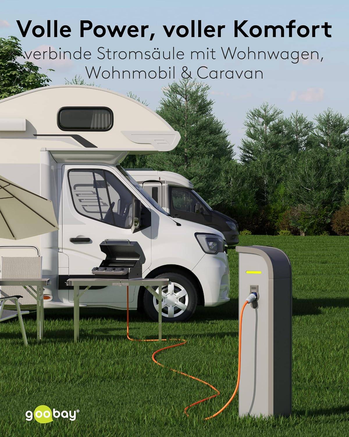 Goobay 76223 CEE Adapterkabel, CEE-Stecker auf Schutzkontakt-Buchse, IP44 16 A / 230 V, 1.5 mtr-6