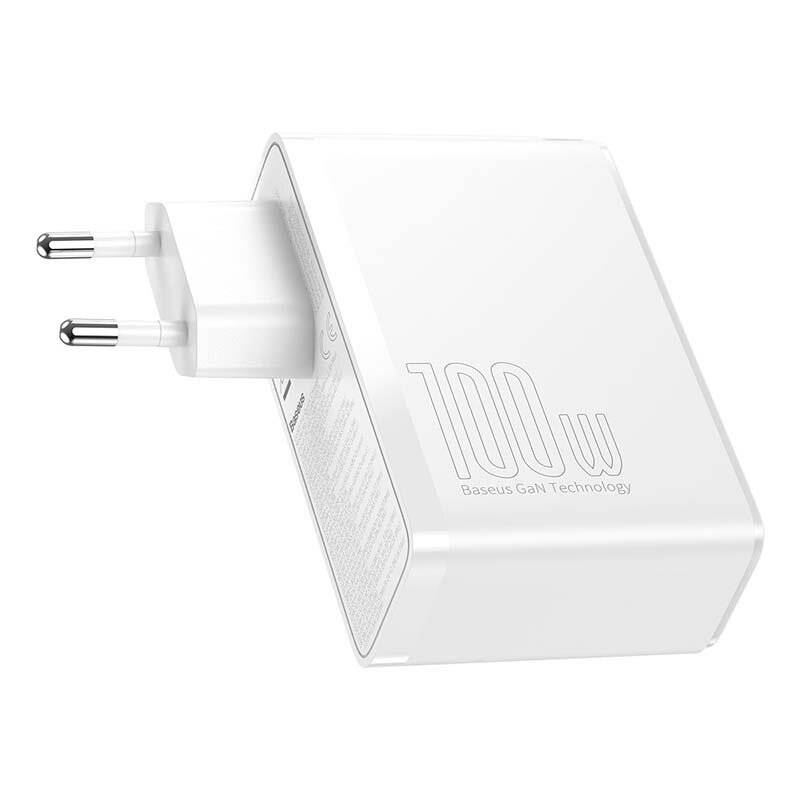 Preisbild für Baseus GaN2 Pro Quick Travel Charger / Ladegerät, 2x USB-C + 2x USB, 100W, weiß