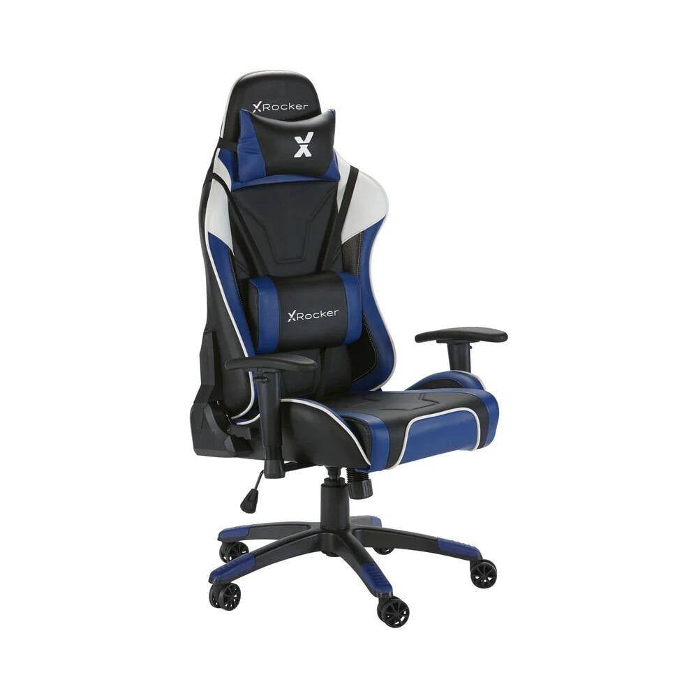 X Rocker Agility eSports Gaming-Bürodrehstuhl - blau/schwarz 0745501-0